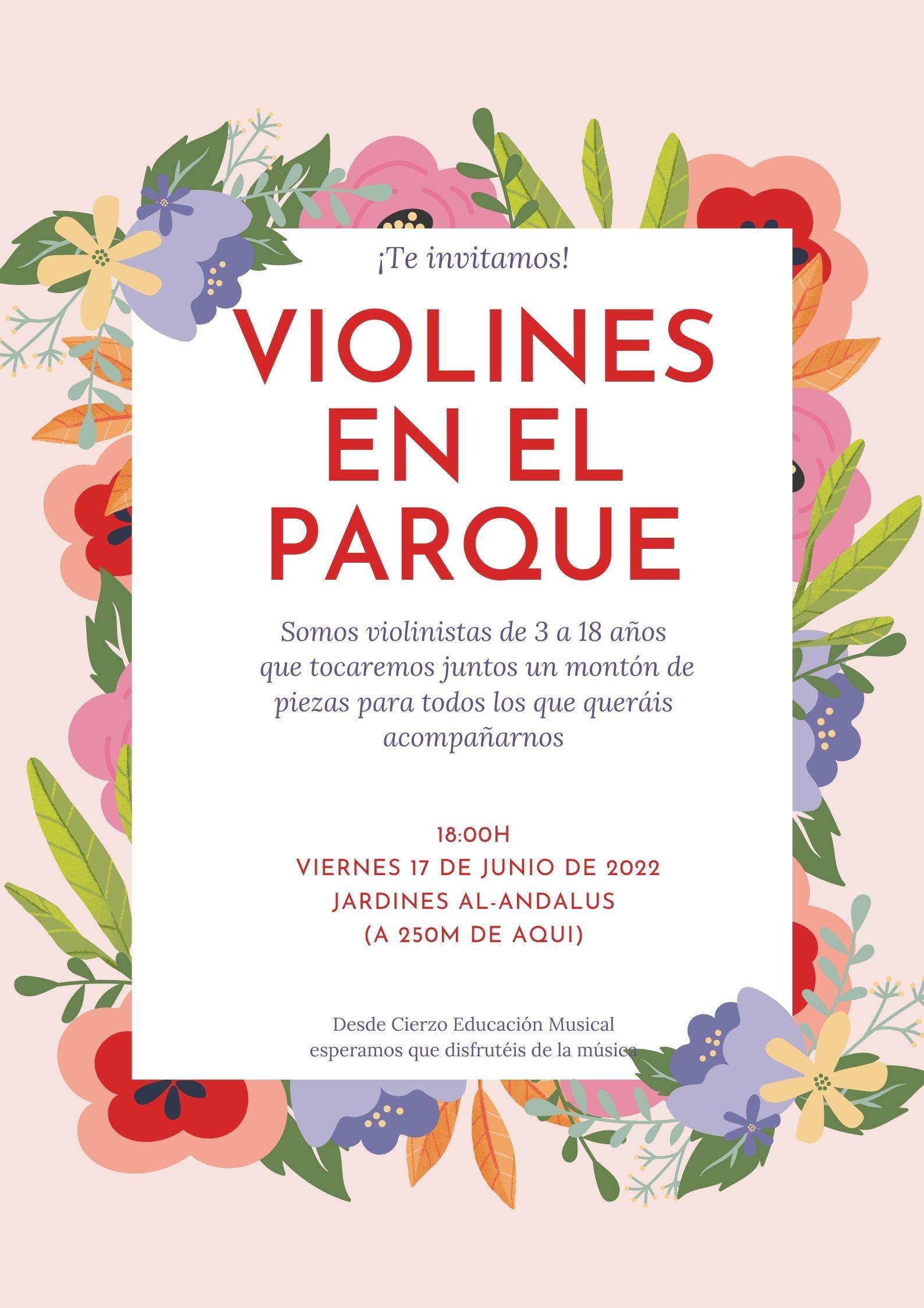 Violines en el parque (Jardines Al-Andalus Zaragoza)